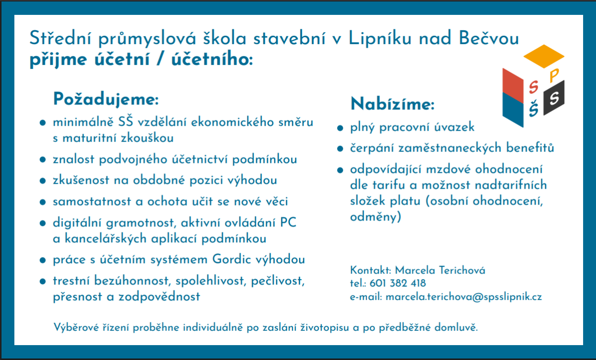 Hledáme účetní